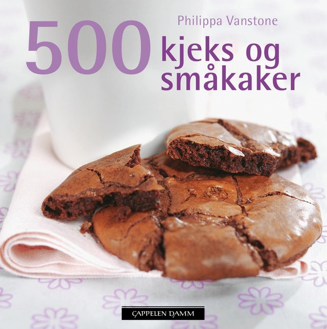 "500 kjeks og småkaker" av Philippa Vanstone