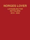 "Norges lover - lovsamling for rettslære 2019-2020" av Anne Bang Lyngdal
