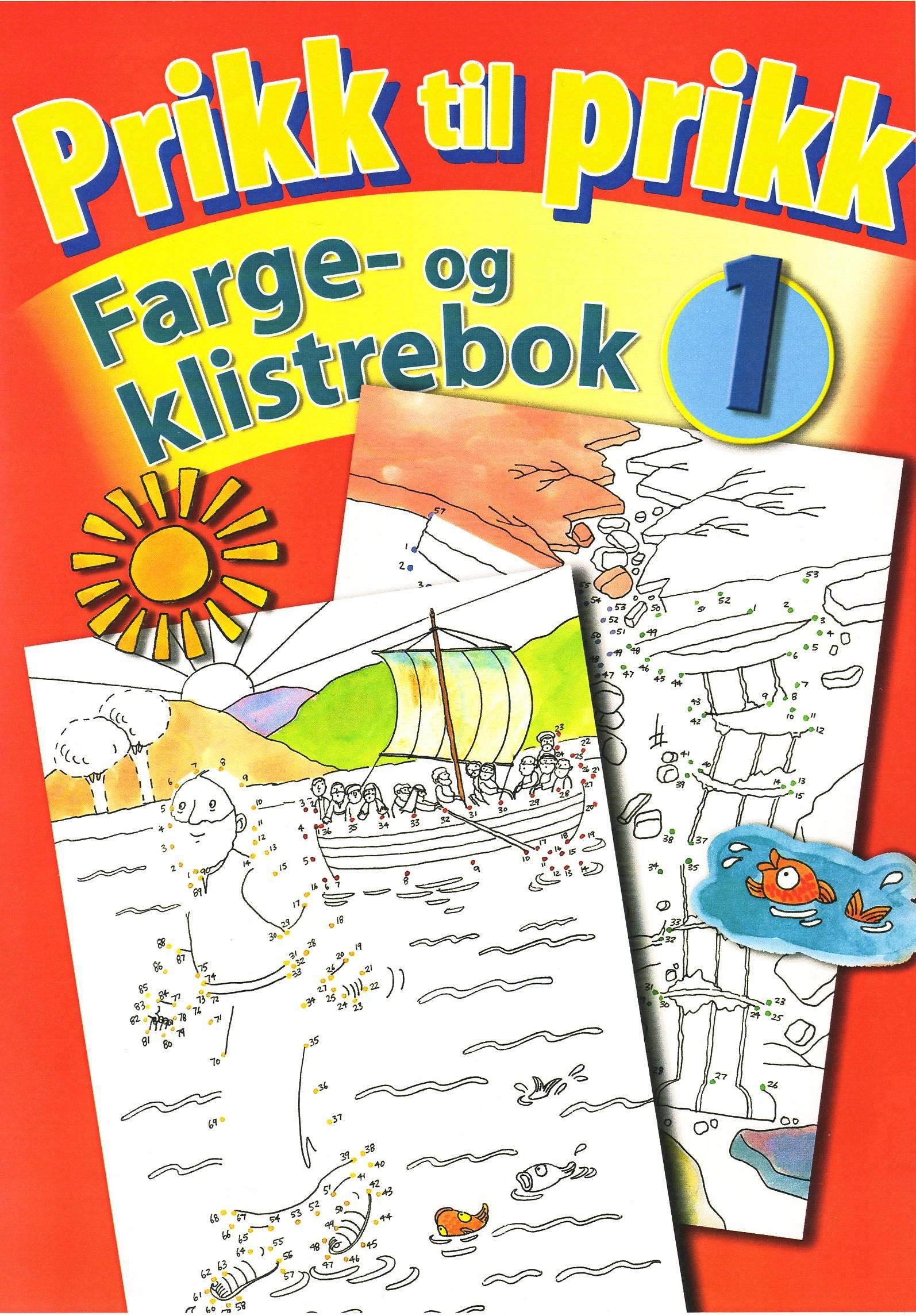 "Prikk til prikk - farge- og klistrebok 1" av Juliet David