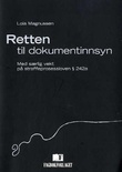 Omslagsbilde av Retten til dokumentinnsyn