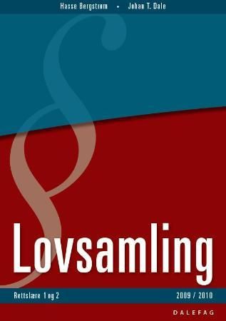 "Lovsamling - rettslære 1 og rettslære 2" av Hasse Bergstrøm