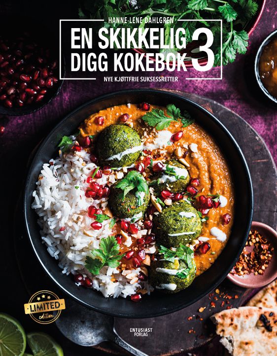 "En skikkelig digg kokebok 3 - nye kjøttfrie suksessretter" av Hanne-Lene Dahlgren