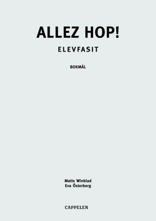 "Allez hop! 1 - elevfasit" av Torunn Wiig Warendorph