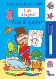 "Fisk & sjødyr - tegn og visk ut-bok" av Simon Abbott