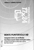 Omslagsbilde av Immigration control, law and morality