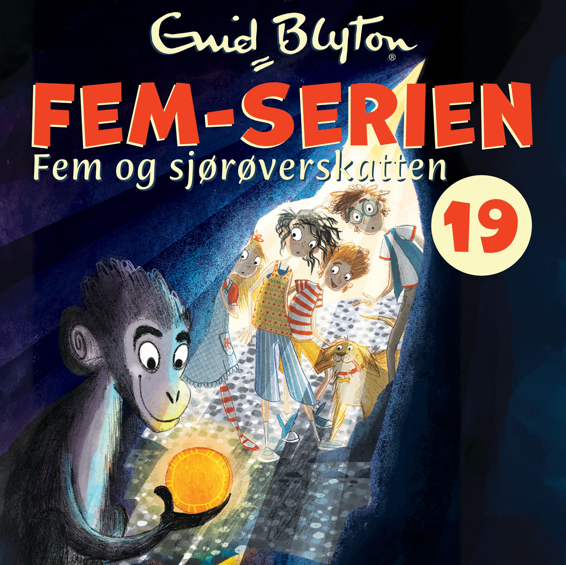 "Fem og sjørøverskatten" av Enid Blyton