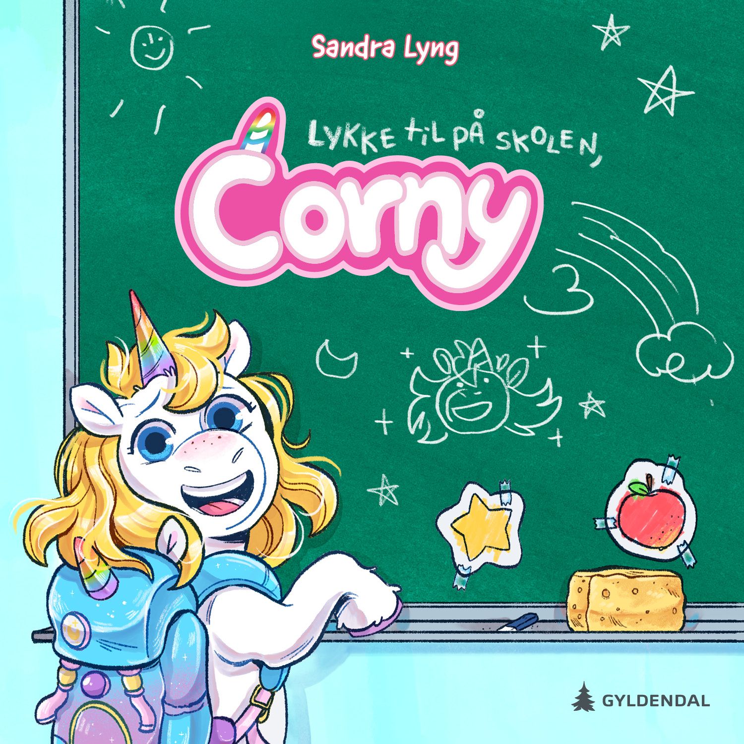 "Lykke til på skolen, Corny!" av Sandra Lyng