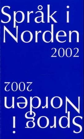 "Språk i Norden 2002" av Henrik Holmberg
