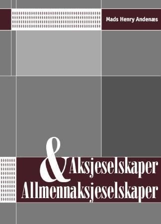 "Aksjeselskaper og allmennaksjeselskaper" av Mads Henry Andenæs