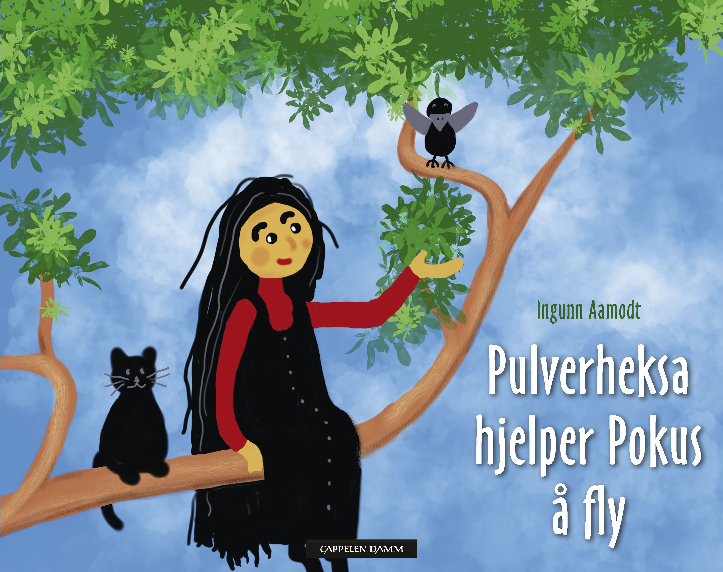 "Pulverheksa hjelper Pokus å fly" av Ingunn Aamodt