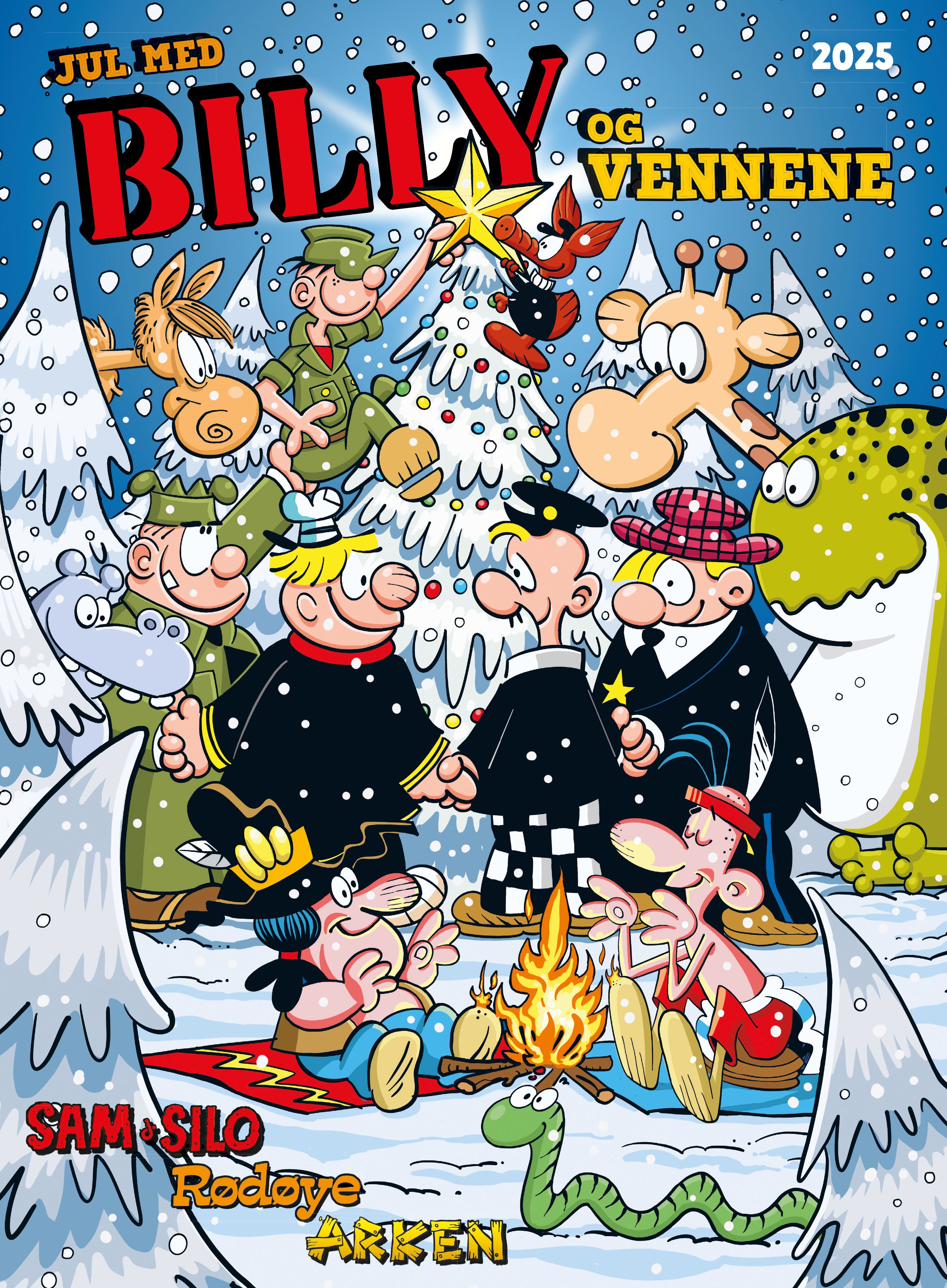 "Jul med Billy og vennene 2025" av Mort Walker