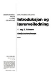 Omslagsbilde av Observasjonsprøve i lesing og skriving