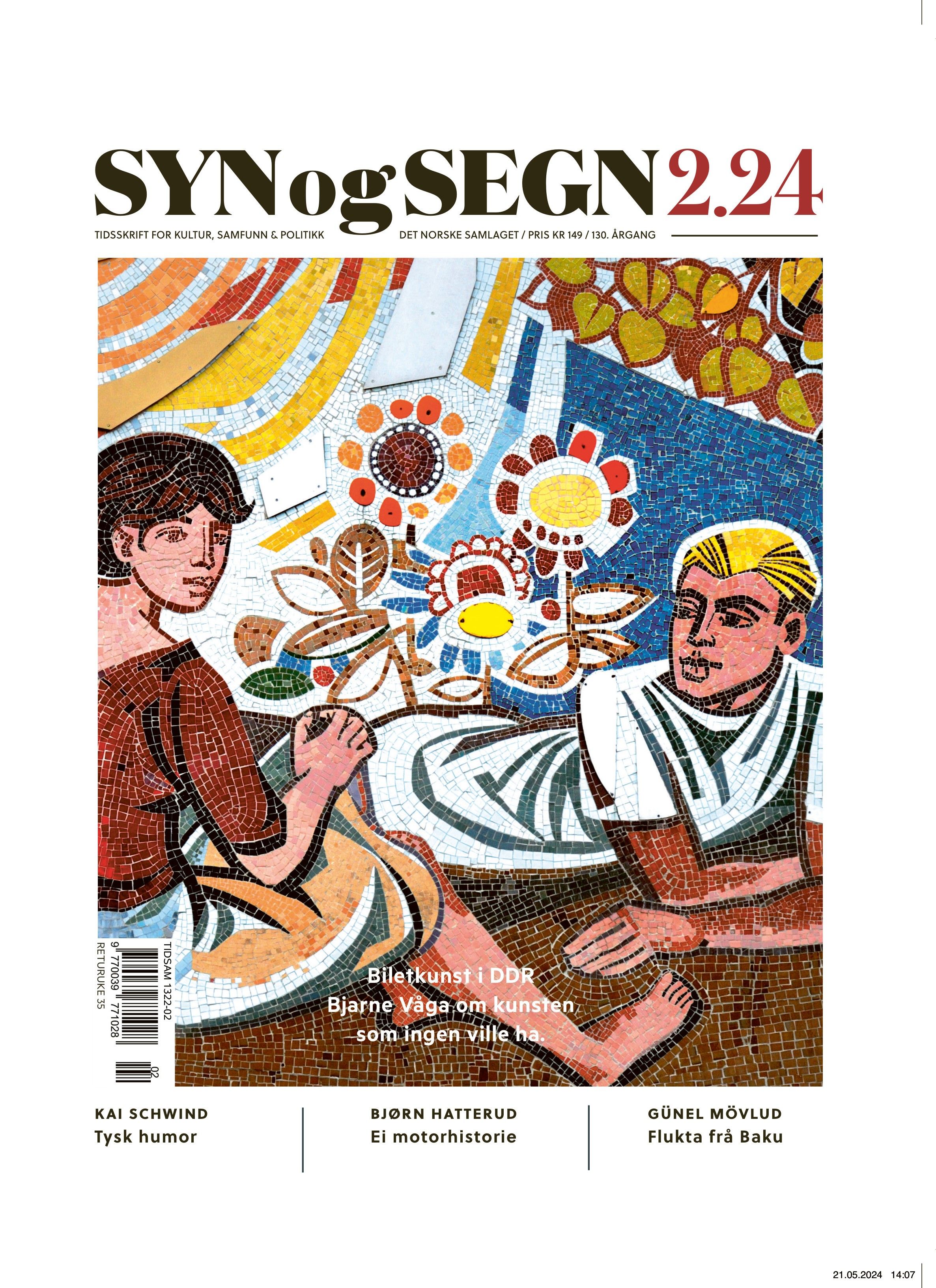 "Syn og segn. Hefte 2-2024 - tidsskrift for kultur, samfunn & politikk" av Astrid Sverresdotter Dypvik