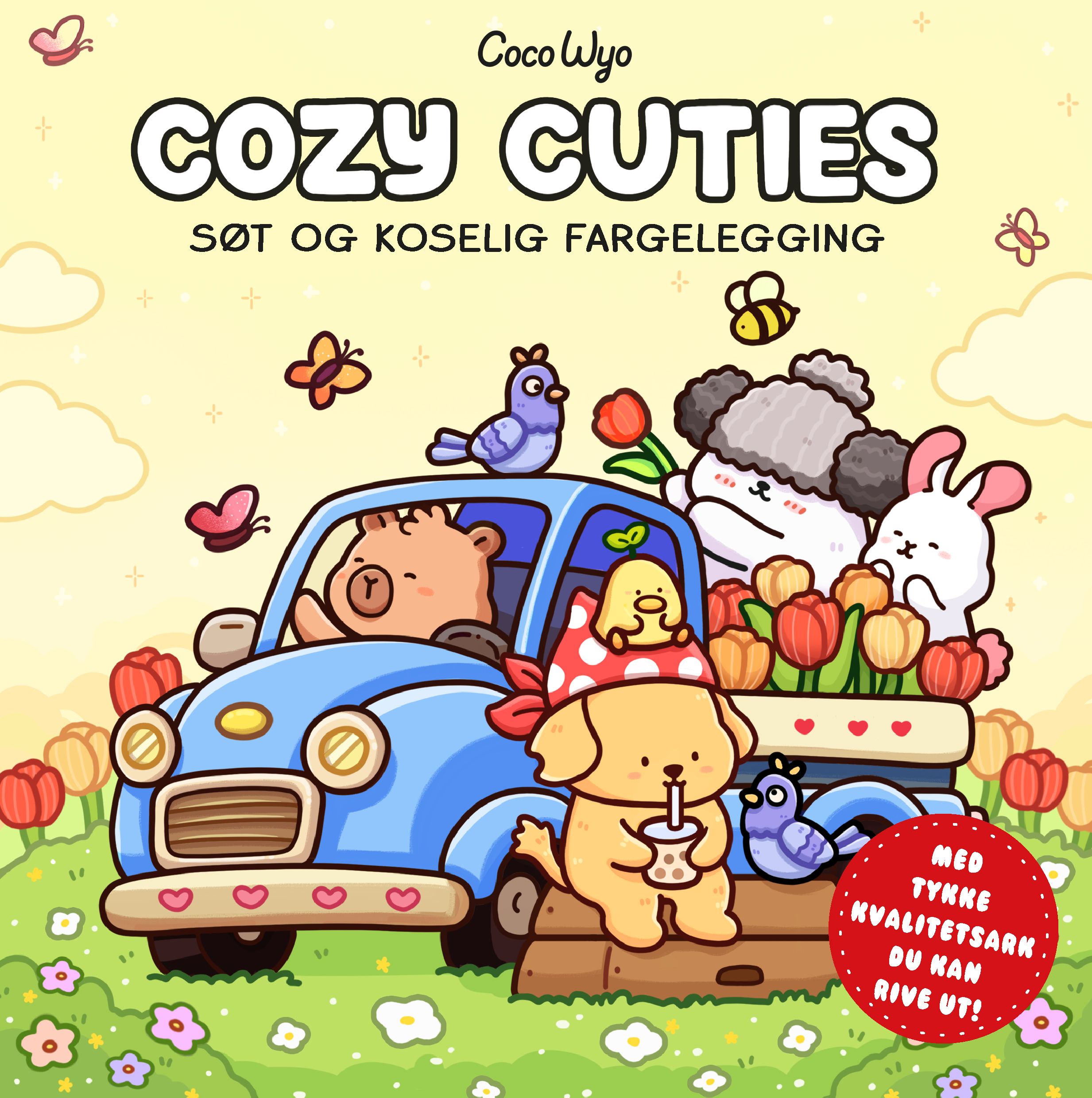 "Cozy cuties - søt og koselig fargelegging" av Coco Wyo