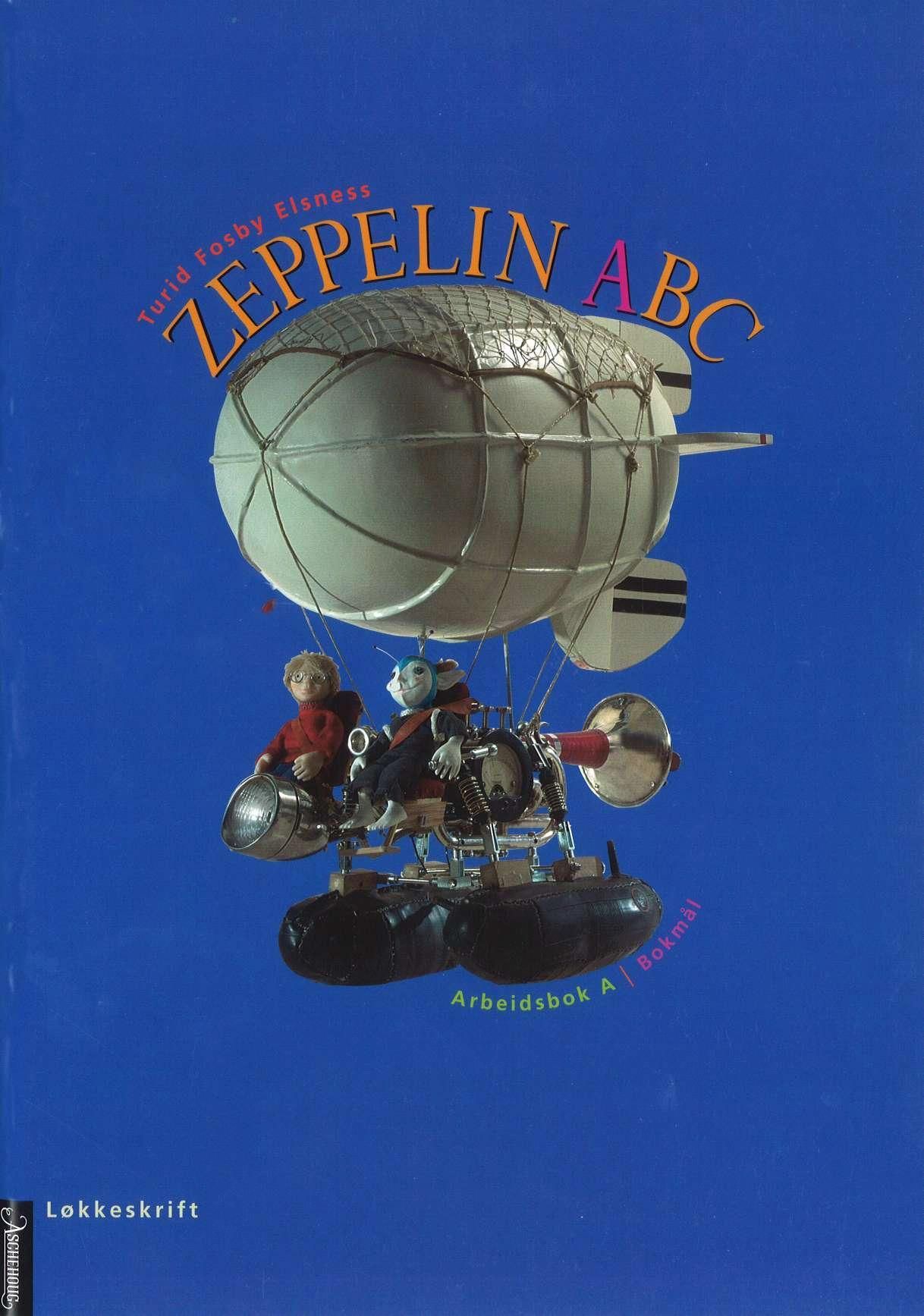 "Zeppelin ABC - arbeidsbok A : løkkeskrift" av Turid Fosby Elsness