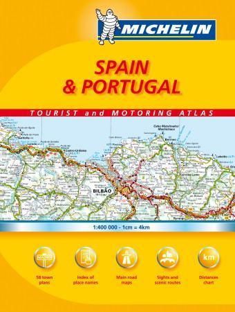 "España y Portugal - atlas de carreteras y turístico = atlas routier et touristique = tourist and motoring atlas = Strassen- und Reiseatlas = toeristische wegenatlas = atlante stradale e turistico" 