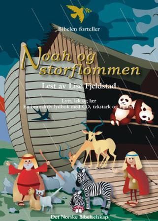 "Noah og storflommen - lytt, lek og lær : en interaktiv lydbok med CD, tekstark og figurer" av Lise Fjeldstad